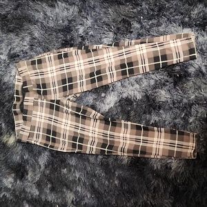 Pink plaid leggings torrid 2x